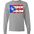 thumbnail image 3 of Inktastic Puerto Rico Flag in Text Long Sleeve T-Shirt, 3 of 5