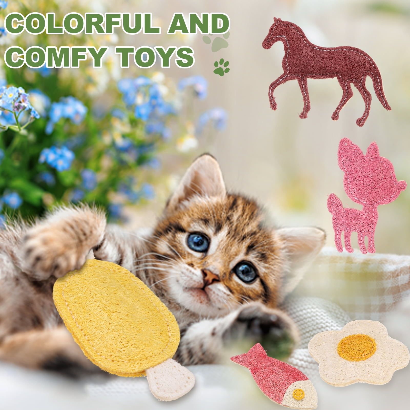 Uxcell Bite Resistant Catnip Playing, Durable and Interesting, Star Shaped Cat Teeth Chew Playing Catnip Filled (Red, 4 Pcs), Intended for Bedroom / Balcony / Living Room