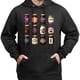 thumbnail image 3 of Sudadera con capucha y estampado de tarro de comida retro, algodón agradable para la piel, top informal unisex.(M), 3 of 5