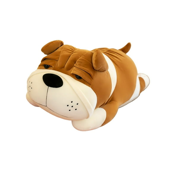 Coollooc French Bulldog Stuffed Animal – 17.7-inch Weighted Plush Toy Animal, Soft and Fluffy Huggable Body Pillow, Gift Idea & Comfort Toy for Kids and Adults