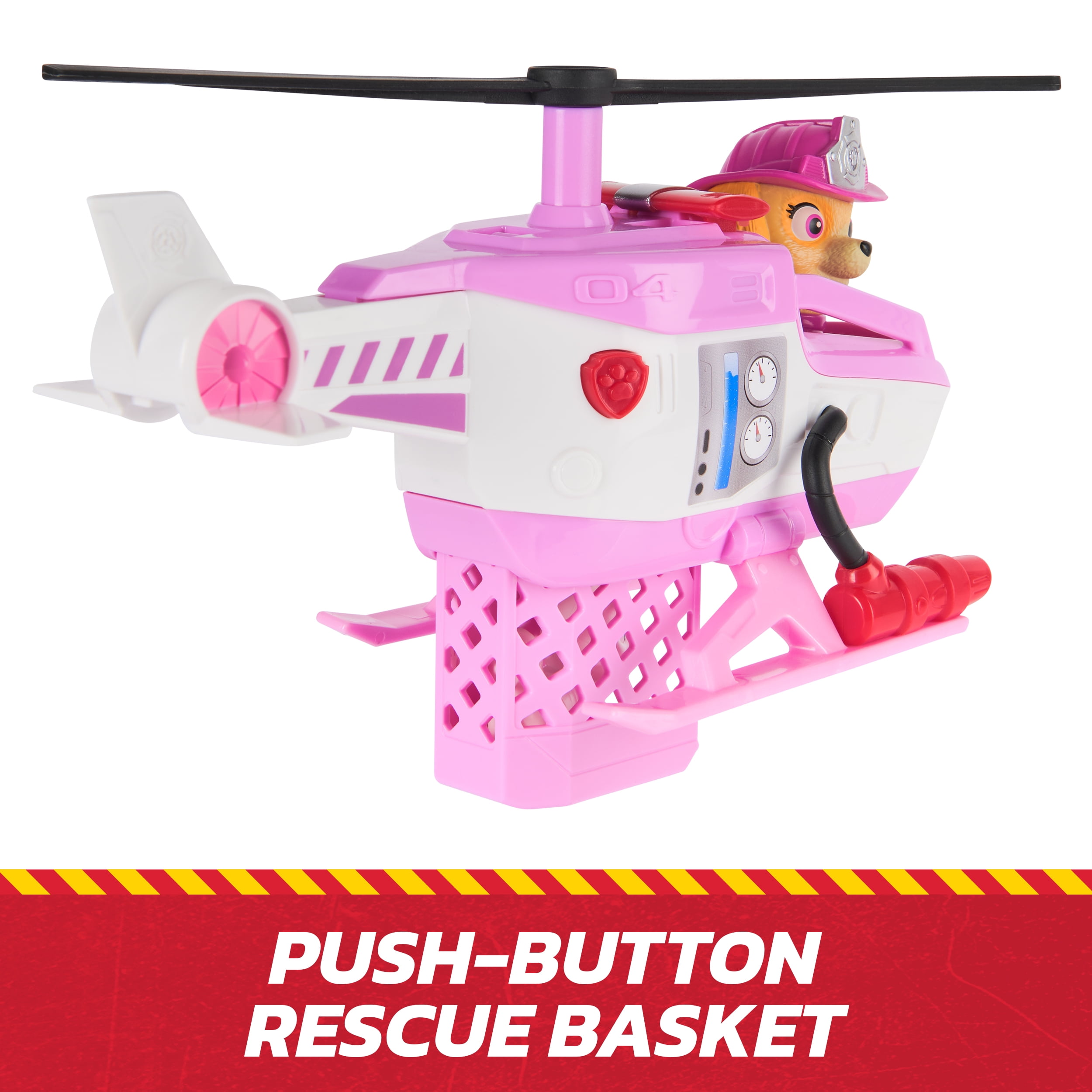 PAW Patrol Fire Rescue: Skye Rescue Fire Chopper with Action Figure, Kitty Friend & Toy Helicopter, Kids Toys for Boys & Girls Ages 3 and Up