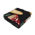 thumbnail image 3 of Throw Blanket for Couch Sofa and Bed, Mushroom Night Sky Moon Soft Plush Throw Blanket, Fuzzy Cuteness Comfy Warm Washable Flannel Blanket Throws for All Season, 3 of 8