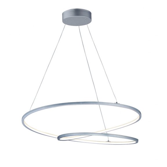 E21327-MS-ET2 Lighting-Cycle-98W 1 LED Pendant-31.5 Inches wide by 2 inches high-Matte Silver Finish