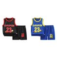 thumbnail image 1 of (2-Pack) Rinsvye Youth Basketball Shorts Set Sport Team Top Mesh Athletic Gym Wear Reversible Tank Performance Shirt Training Kits Sports Dress, 1 of 3