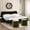 Black, variant on Ebony Black Upholstered Curved Headboard King Platform Bed With In Black, Soft Upholstery