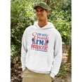 thumbnail image 2 of Not Drunk I'm Patriotic Hoodie Men -Image by Shutterstock, Male 4X-Large, 2 of 4