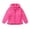 Hot Pink, variant on Girls' Lightweight Water-Resistant Packable Hooded Bubble Puffer Jacket