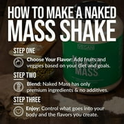 NAKED Chocolate Peanut Butter Vegan Mass - 1,290 Calories, Nothing Artificial, All Natural Chocolate PB Weight Gainer Protein Powder - 8LB Bulk, GMO Free, Gluten Free & Soy Free - 11 Servings