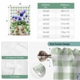 thumbnail image 6 of Spring Easter Tie Up Curtains for Windows, Balloon Window Shades, Purple Floral Summer Botanical Green Plaid Kitchen Window Treatments Roll Up Curtain for Basement/Nursery 52"x45", 6 of 8