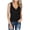 Black, variant on Womens Loose Fit Sleeveless Tunic Tops Casual Summer V Neck Tank Tops