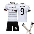 thumbnail image 1 of 2021-2022 Werner #9 Jersey Europeo Alemania Equipos nacionales de fútbol Camisetas de fútbol Jersey + calcetines-18 (100-110 cm)- BmatwkZeng Bmatwk Jersey, 1 of 2