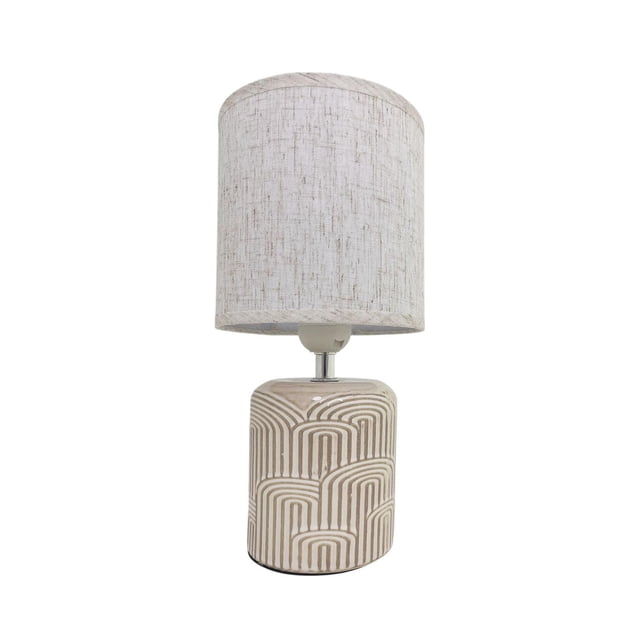 Lámpara de Mesa Buró con Interruptor, Base Antideslizante blanco Grande