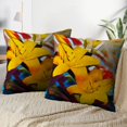 thumbnail image 3 of LALILO Throw Pillow Covers Floral Bouquet Abstraction Modern Oil Cushion Cover 18" x 18", 4105 Pack, 3 of 6