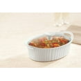 thumbnail image 2 of Corningware French White 1.5 Qt (1.4 l) Oval Casserole with Glass Cover with Quiet-Close Lid, 2 of 3