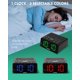 thumbnail image 2 of Radio despertador digital, despertadores para dormitorios con radio AM/FM, temporizador de apagado, atenuador, repetición fácil, respaldo de batería, dígitos LED verdes de 0,6 pulgadas, 2 of 5