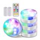 thumbnail image 1 of Lámpara de buceo LED inalámbrica a distancia - 16 luces de piscina cambiantes de color con temporizador, 11 LEDs súper brillantes, impermeable IP68 para acuario y decoración, 1 of 9