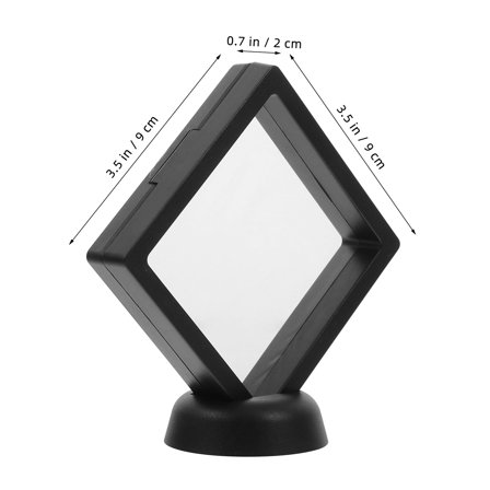 TABLZONE Shadow Box Display Case Enclose Items Black Floating Design Business Display 1Pcs