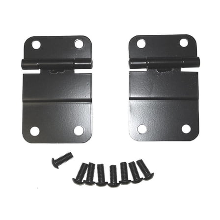 Rugged Ridge by RealTruck Tailgate Hinge Kit for Jeep CJ | Lower, Black | 11207.01 | Compatible with 1976-1986 Jeep CJ