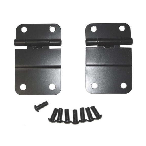 Rugged Ridge by RealTruck Tailgate Hinge Kit for Jeep CJ | Lower, Black | 11207.01 | Compatible with 1976-1986 Jeep CJ