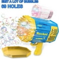 thumbnail image 4 of 69-Hole Rocket Bubble Gun – Automatic Bubble Machine with LED Lights, Rechargeable Battery, 2 Bubble Solution Bottles & Tray – Bazooka Bubble Blower Toy for Kids Outdoor Fun, 4 of 5