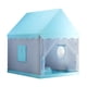 thumbnail image 1 of Tienda de juegos para niños con ventana de dibujos animados, fácil de instalar, para niños y niñas, castillo de princesa, interior para ventana redonda azul, 1 of 10
