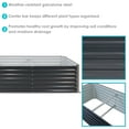thumbnail image 4 of Sunnydaze 71" x 35.5" x 23.5" Rectangular Dark Gray Galvalume Steel Raised Garden Bed, 4 of 11
