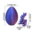 thumbnail image 2 of Easter 3D Printing Mystery Rabbit Egg Fidget Toy, Gradual Color Change Portable Easter Egg Fidget for Kids Adults Easter Basket Stuffers Easter Decor, 2 of 6