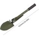 thumbnail image 2 of Pequeña pala militar plegable para camping, mini piqueta compacta con bolsa de transporte para jardinería, todoterreno, caza, emergencia de coche, quitar hielo (verde militar), 2 of 4