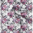 thumbnail image 1 of Soimoi Red Poly Georgette Fabric Peony Floral Fabric Prints By Yard 52 Inch Wide, 1 of 6