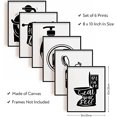 thumbnail image 5 of 6pcs Home Decor Canvas Painting Wall Art Print Bathroom Wash Hanging Painting Artwork 7.9x9.8in, 5 of 8