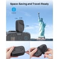 thumbnail image 5 of TROND Flat Plug Power Strip, 3.3ft Wrapped Short Extension Cord with 4 USB(2 USB C), 4 Outlets Small Charging Station, Black, 5 of 7