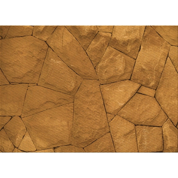 Ahgly Company Indoor Rectangle Patterned Mahogany Brown Area Rugs, 7' x 10'