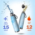 thumbnail image 2 of 29oz Insulated Water Bottle with Tea Infuser, Stainless Steel Travel Mug, Ice Frozen Print, 2 of 5