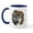 White/Navy Inside, variant on CafePress - Gray Wolf Mug - 11 oz Ceramic Mug - Novelty Coffee Tea Cup