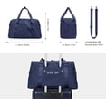 thumbnail image 6 of Gym Bag for Women, Carry on Weekender Overnight Bag, Travel Duffel Bags with Trolley Sleeve, Personal Item Travel Bag Tote Bag Workout Dance Bag, Black-Medium, 6 of 6