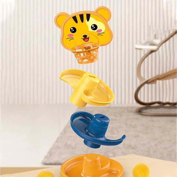 Ball Drop Toy – Jeu De Tour D’Empilage Et Lancer De Boules, Éducatif Dès 18 Mois, Couleurs Et Formes
