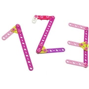 Meccano Erector 100 Piece Pink and Purple Building Set Box