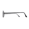 thumbnail image 4 of 1990s Dad Shade Round Oval Metal Rim Sunglasses Black Brown, 4 of 4