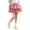 Pink, variant on CHEEREAM Mini Skirt For Kids Flowy High Waisted Bow Tie Ruffle Hem Short Skirts Girls Cute Boho A-Line Layered Beach Skirt