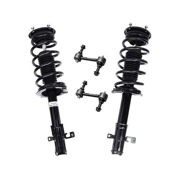Front Strut Assembly and Sway Bar Link Kit - Compatible with 2007 - 2010 Ford Edge 2008 2009