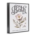 thumbnail image 2 of Stupell Industries Shabby Chic Pressed Flower Vintage Bath Black Framed Giclee Art, 11 x 14, by Lettered and Lined, 2 of 8