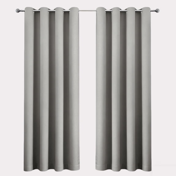 1 Panel Blackout Curtains for Bedroom- 37"×54" Blackout Curtains with Grommets Thermal Insulated Room Darkening Light Blocking, Noise Reducing & Wrinkle-Free Drapes for Living Room Windows, Gray