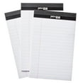 thumbnail image 2 of Pen + Gear Jr. Legal Pads, White Paper, 50 Sheets, 3 Count, Wide Ruled, Portable Size, 2 of 8
