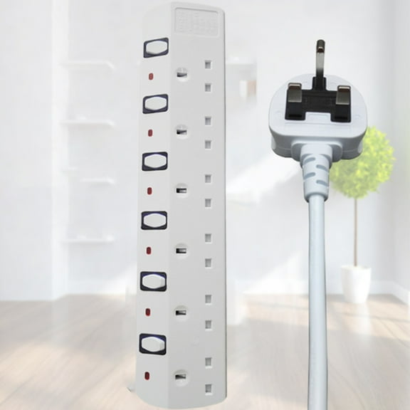 Uk Travel Plug Adapter Travel Strip with Multisocket Multiple Sockets and Independent Switches Surge for Travelers Global Trips Singapore latest