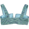 thumbnail image 2 of American Eagle Womens 3-Tone Bandeau Swim Top, Green, Large, 2 of 2
