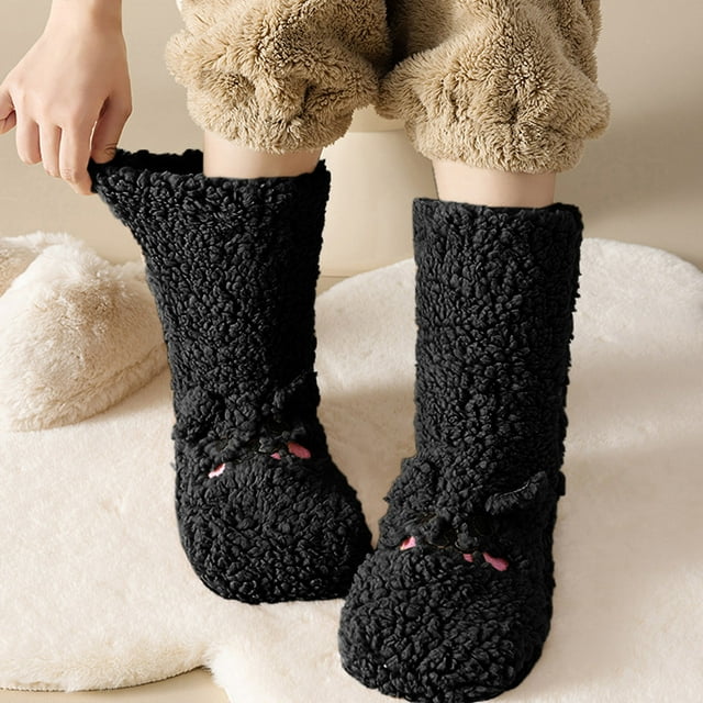 Warm Christmas Fashion Windproof Printing Mid Tube Socks Long Tube Cotton