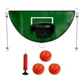 thumbnail image 3 of S SERENABLE Panier de Basketball pour Trampoline Jeu de But Robuste pour Dunk Stand de Basketball Vert, 3 of 9