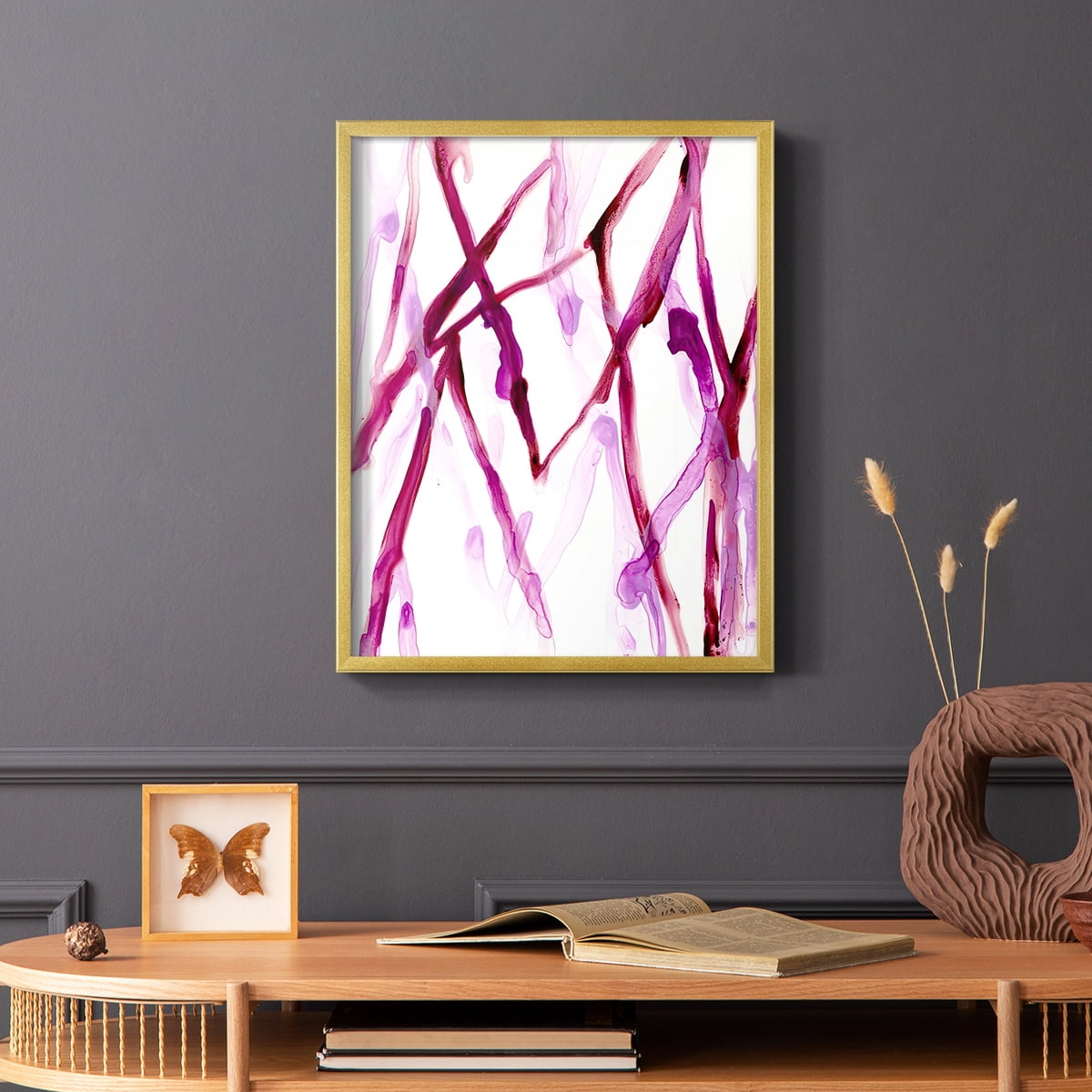 Runnel XV in Gold Solid Wood 8 x 10 Framed Print