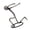 B, variant on Iron Wine Bottle Stand Decorative Tabletop Rack, Metal Display Holder for Home Counter, Kitchen, and Dining Room Decor