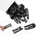 thumbnail image 4 of AAOMASSR Anti-Rust Metal Hair Clips for Women, Non-Slip Metal Barrettes for Girls, Reusable Classic Barrettes for All Hair Types, 1.9 Inch Hair Accessories, Black, 50 Pack, 4 of 5